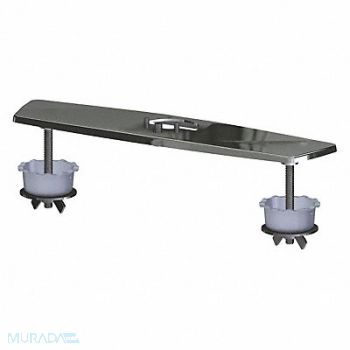 CHICAGO FAUCETS Trim/Cover Plate Chrm 10-1/4 L 2-1/2 W, 48TF20