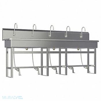 SANI-LAV SaniLav Wash Sta Rect 97inx16-1/2inx8in, 48TG55