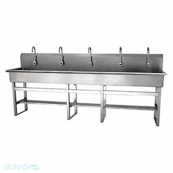 SANI-LAV SaniLav Wash Sta Rect 97inx16-1/2inx8in, 48TG59