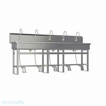 SANI-LAV SaniLav Wash Sta Rect 97inx16-1/2inx8in, 48TG63