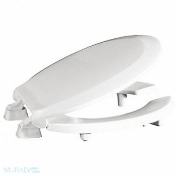 CENTOCO Toilet Seat Round Bowl Open Front White, 48TK94