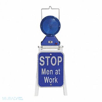 RAILHEAD GEAR LED Stop Sign Aluminum Blue White, 48TL10