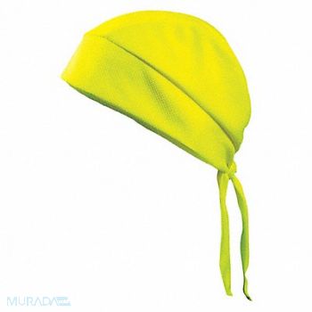 OCCUNOMIX Cooling Skull Cap Yellow Polyester, 48UH62