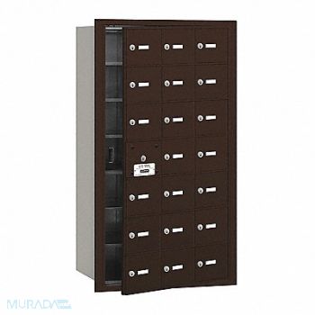 SALSBURY INDUSTRIES Mailbox 4B+ 20 Doors Bronze 40-3/4in H, 48UJ22