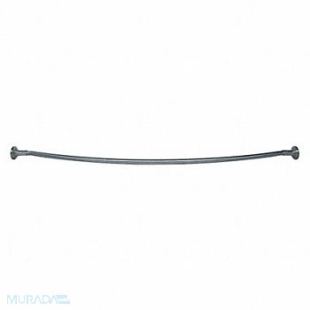 TAYMOR Curved Shower Rod SS 60in L Satin Nickel, 48UL75