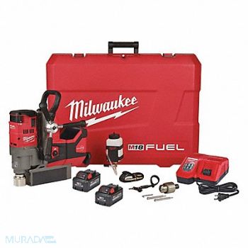 MILWAUKEE Magnetic Drill Kit 690 RPM 2 Batteries, 48UT16