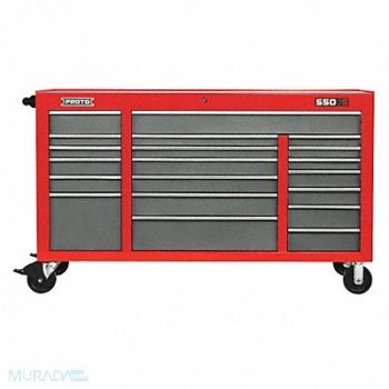 PROTO Rolling Tool Cabinet Red Heavy Duty, 48UY98