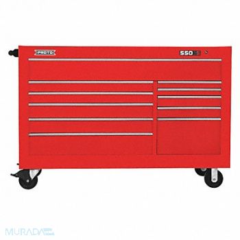 PROTO Rolling Tool Cabinet Red Heavy Duty, 48UZ18