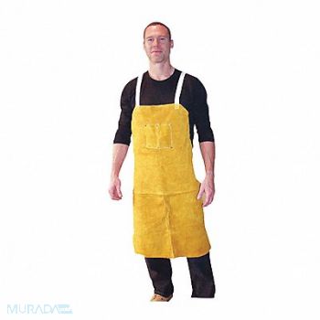 TILLMAN 24X36 Lth Bib Apron, 48V550