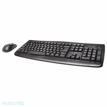 KENSINGTON Keyboard/Mouse Set Blk Wireless USB, 48VE78