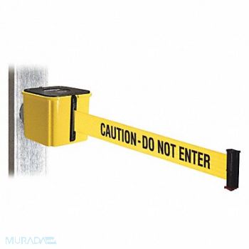 RETRACTA-BELT Belt Barrier Yellow Magnet 15ft.L, 48VZ36
