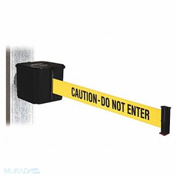 RETRACTA-BELT Belt Barrier Black Magnet 25ftL, 48VZ39