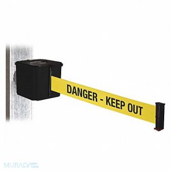 RETRACTA-BELT Belt Barrier Blk Magnet 20 ft Belt L, 48VZ63