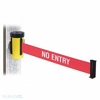 RETRACTA-BELT Belt Barrier Ylw No Entry Rd/Wt Txt Belt, 48VZ83
