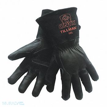 TILLMAN Md Black Grn Cowhd Mig Glv-Cd MIG M/8 PR, 48W218