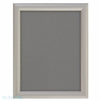 UNITED VISUAL PRODUCTS Poster Frame Silver 8-1/2 x 11in Acrylic, 48WE16
