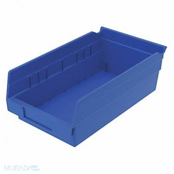 GRAINGER APPROVED Shelf Bin Blue Indstr Grd Poly 4 in, 48WG76