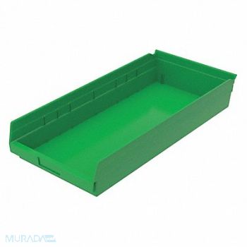 GRAINGER APPROVED Shelf Bin Green Indstr Grd Poly 4 in, 48WH08