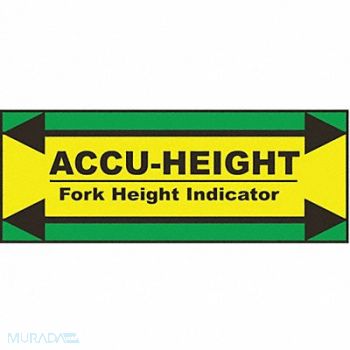 IDEAL WAREHOUSE INNOVATIONS INC. Height Indicator Label 12 in H Vynil, 48WH45