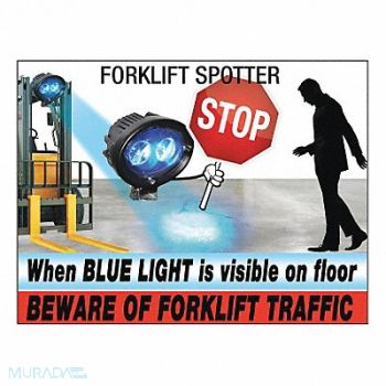 IDEAL WAREHOUSE INNOVATIONS INC. Warning Safety Sign Aluminum, 48WH77