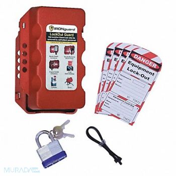 IDEAL WAREHOUSE INNOVATIONS INC. Equipment Lockout System Plastic Red, 48WH78