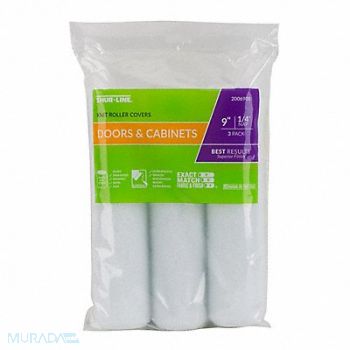 SHUR-LINE Roller Cover 9 L 1/4 Nap Woven PK3, 48WM12