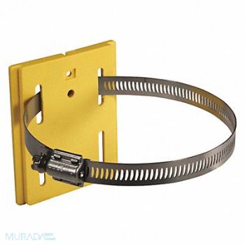 VISIONTRON Wall Mount Plate Yellow 5 in L, 48YG08