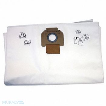 MAKITA Vacuum Bag Fleece 1-Ply Reusable PK5, 48Z878