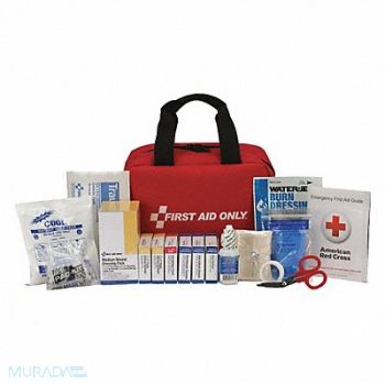 FIRST AID ONLY First Aid Kit 25 People Fabric 102 Comp., 48ZE20
