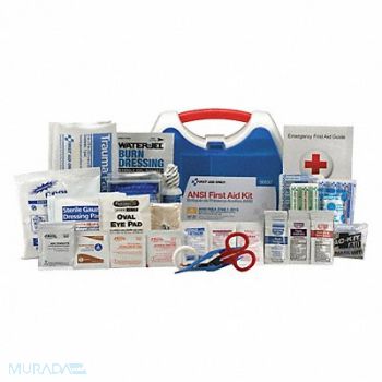 FIRST AID ONLY First Aid Kit 25 People Plastic 139 Comp, 48ZE45