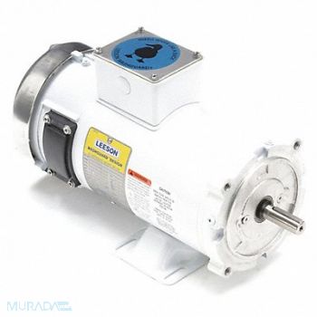 LEESON DC Washdown Motor 1 HP 1750 56C 180V, 48ZF55