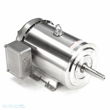 LEESON Washdown Motor 5 HP 1760 184JM 230/460V, 48ZF75