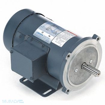 LEESON DC Motor 1/3 HP 1750 rpm 90V DC 56C TEFC, 48ZG57