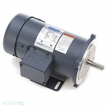 LEESON DC Motor 3/4 HP 2500 rpm 90V DC 56C TEFC, 48ZG62