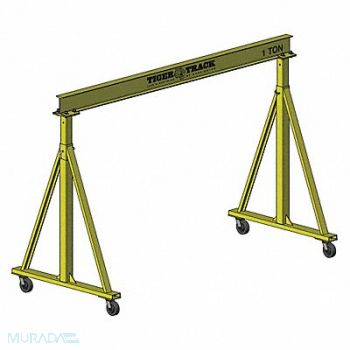 HARRINGTON Portable Gantry Crane 4000 lb Aluminum, 48ZH42