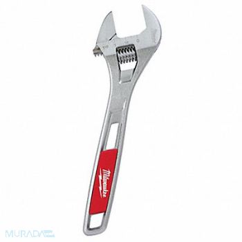 MILWAUKEE Adj. Wrench Steel Chrome 10, 48ZT23