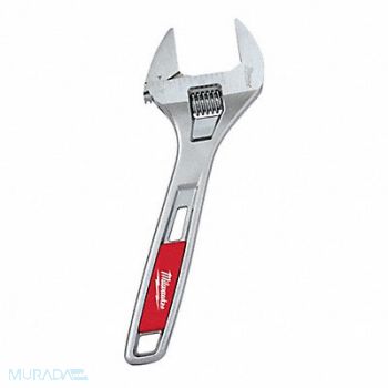 MILWAUKEE Adj. Wrench Steel Chrome 8, 48ZT26