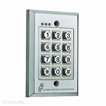 ALARM CONTROLS Access Control Keypad 4-3/4in H x 2in D, 48ZW62