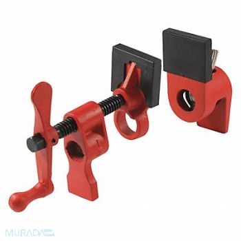 BESSEY Pipe Clamp Cast Iron 1/2 in Bar Size, 48ZY80