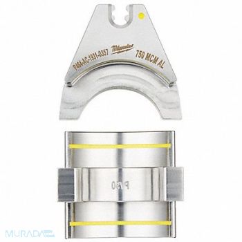 MILWAUKEE Cutter Die Yellow Min Cu Cpcty 750 kcmil, 60YR80