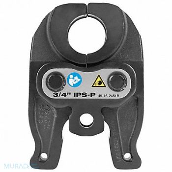 MILWAUKEE Press Jaw Black Iron SS 3/4 in Pipe, 788WH6