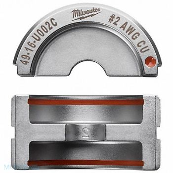 MILWAUKEE Crimping Die U Style 6 tons 2 AWG, 45FD92