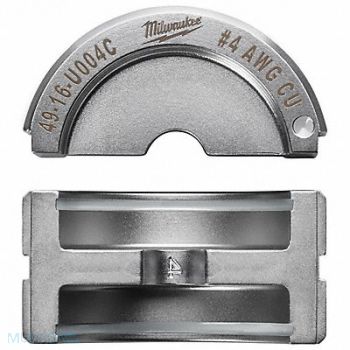 MILWAUKEE Crimping Die U Style 6 tons 4 AWG, 45FD91