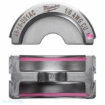 MILWAUKEE Crimping Die U Style 6 tons 1/0 AWG, 45FD94