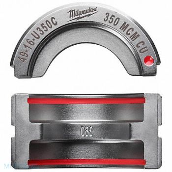 MILWAUKEE Crimping Die U Style 6 tons 350 kcmil, 45FE01