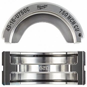 MILWAUKEE Crimping Die Set Black MinCuCpct750kcmil, 54YP85