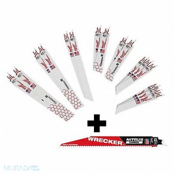 MILWAUKEE Sawzal blade Set 16PC NITRUS CARBIDE, 388TP8