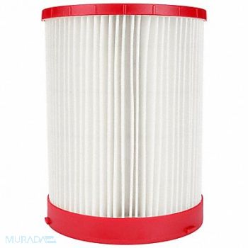 MILWAUKEE Vacuum Filter Material Paper 6 7/16 L, 793L53