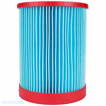 MILWAUKEE Vacuum Filter Material Paper 6 7/16 L, 793L54