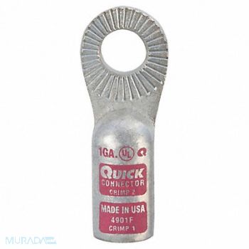 QUICKCABLE OneHole Lug Compression Connector Copper, 5LMK4